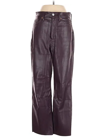 Pre-owned Express Casual Pants In Burgundy