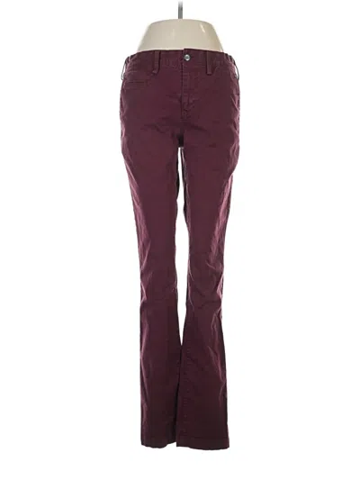 Pre-owned Express Casual Pants In Burgundy