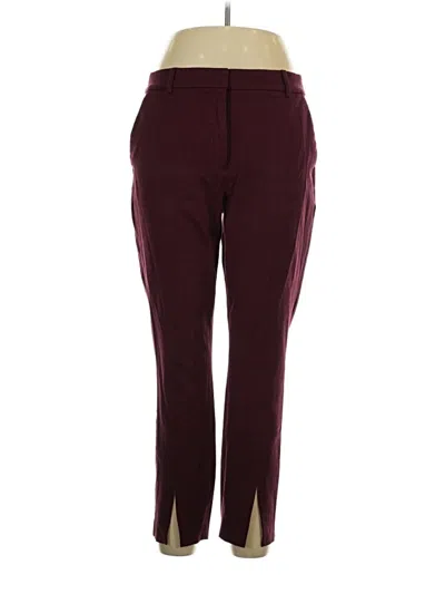 Pre-owned Express Casual Pants In Burgundy