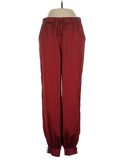 Pre-owned Express Casual Pants In Burgundy