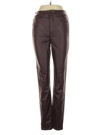 Pre-owned Express Casual Pants In Burgundy