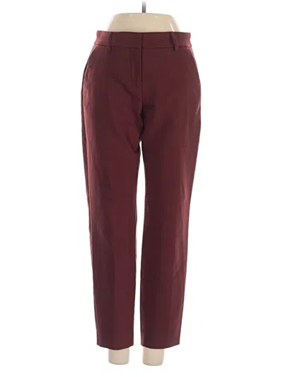 Pre-owned Express Casual Pants In Burgundy