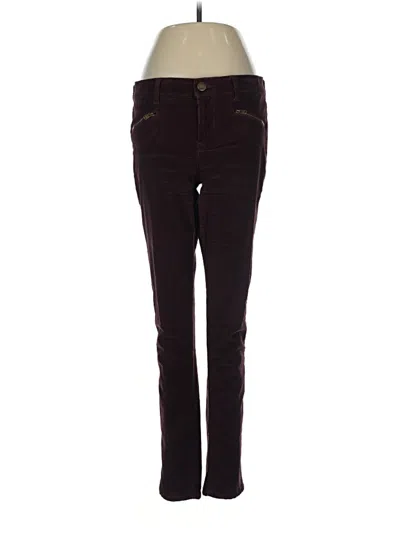 Pre-owned Express Casual Pants In Burgundy
