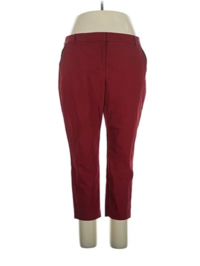 Pre-owned Express Casual Pants In Burgundy