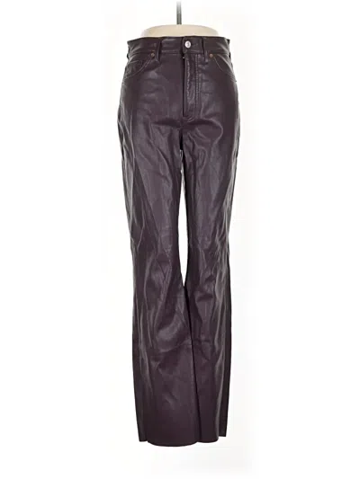 Pre-owned Express Casual Pants In Burgundy