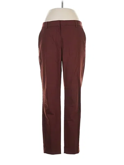 Pre-owned Express Casual Pants In Burgundy
