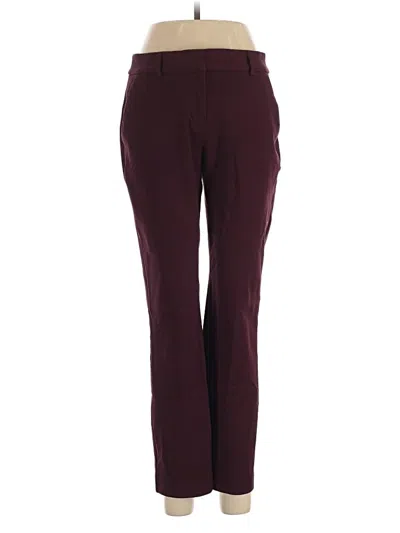 Pre-owned Express Casual Pants In Burgundy