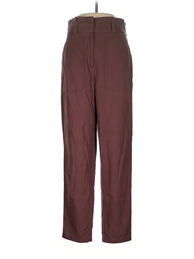 Pre-owned Express Casual Pants In Burgundy