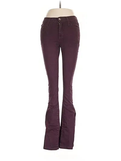 Pre-owned Express Casual Pants In Burgundy
