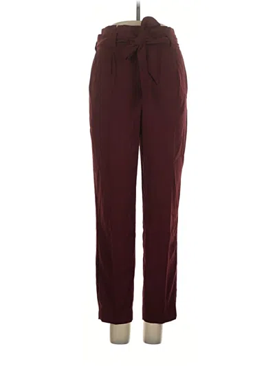 Pre-owned Express Casual Pants In Burgundy