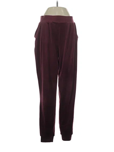 Pre-owned Express Casual Pants In Burgundy