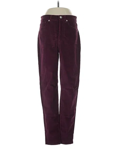 Pre-owned Express Casual Pants In Burgundy