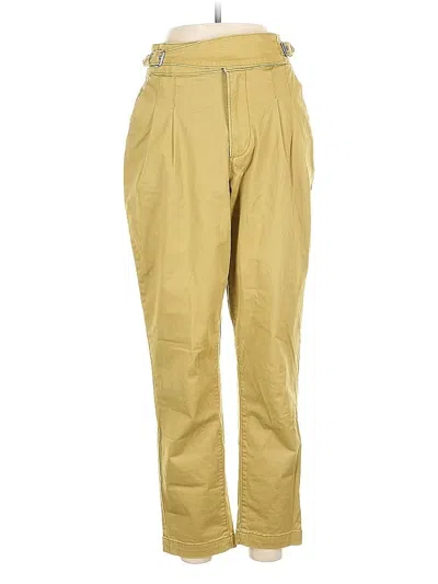 Pre-owned Express Casual Pants In Gold