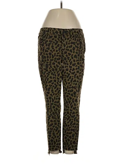 Pre-owned Express Casual Pants In Green
