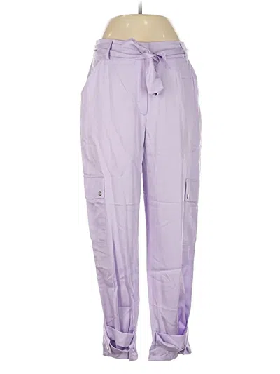 Pre-owned Express Casual Pants In Purple