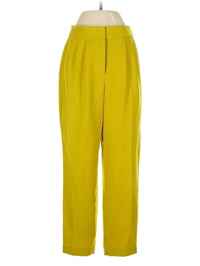 Pre-owned Express Casual Pants In Yellow