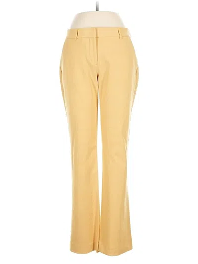 Pre-owned Express Casual Pants In Yellow