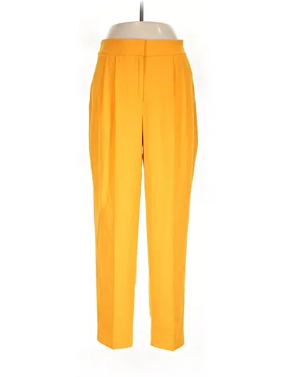 Pre-owned Express Casual Pants In Yellow