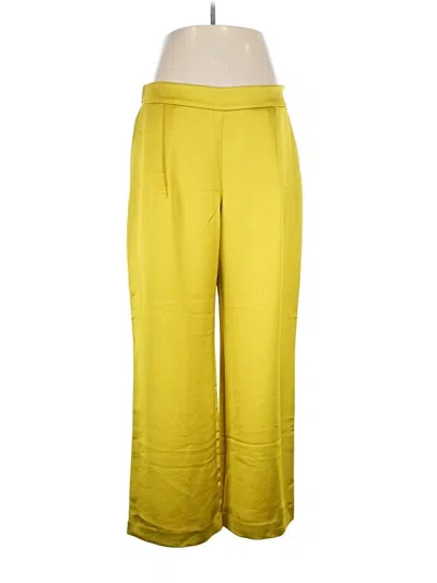 Pre-owned Express Casual Pants In Yellow