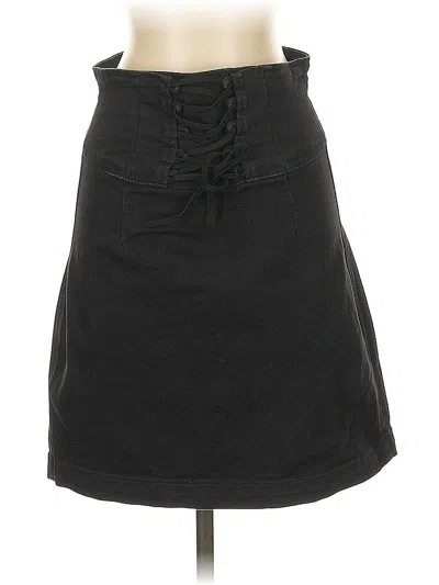 Pre-owned Express Casual Skirt In Black