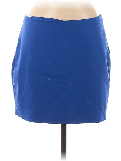 Pre-owned Express Casual Skirt In Blue