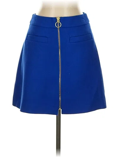 Pre-owned Express Casual Skirt In Blue
