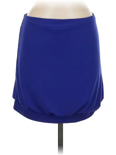 Pre-owned Express Casual Skirt In Blue
