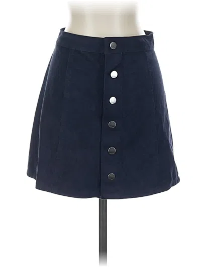 Pre-owned Express Casual Skirt In Blue
