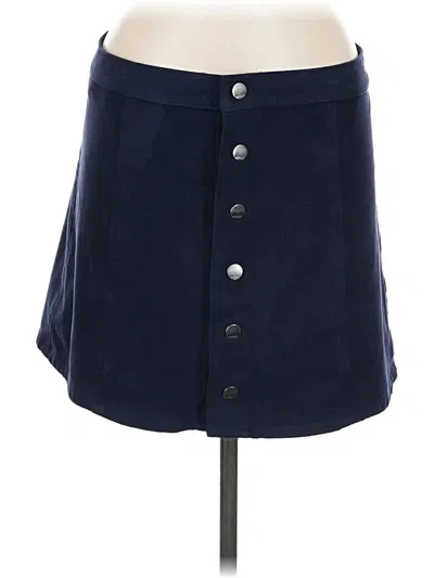 Pre-owned Express Casual Skirt In Blue