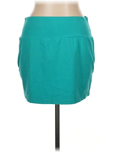 Pre-owned Express Casual Skirt In Blue