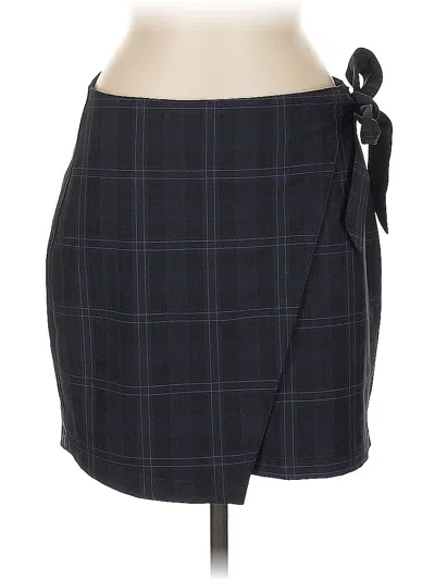 Pre-owned Express Casual Skirt In Blue