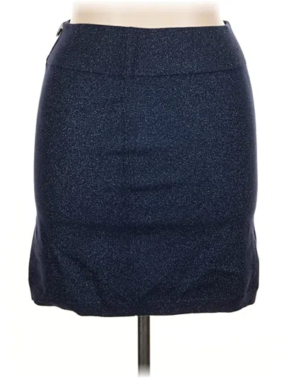 Pre-owned Express Casual Skirt In Blue