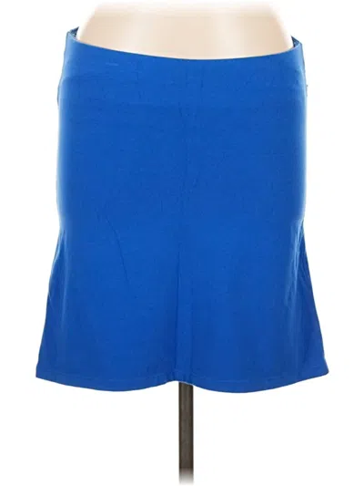 Pre-owned Express Casual Skirt In Blue
