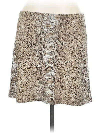 Pre-owned Express Casual Skirt In Brown