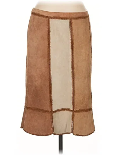 Pre-owned Express Casual Skirt In Brown