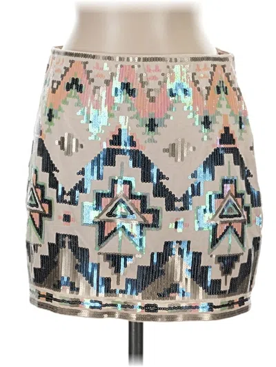 Pre-owned Express Casual Skirt In Brown