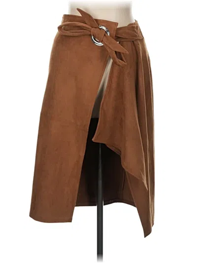 Pre-owned Express Casual Skirt In Brown