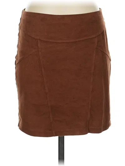 Pre-owned Express Casual Skirt In Brown