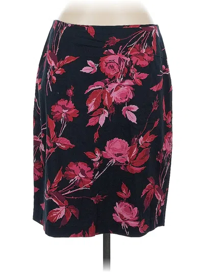 Pre-owned Express Casual Skirt In Burgundy