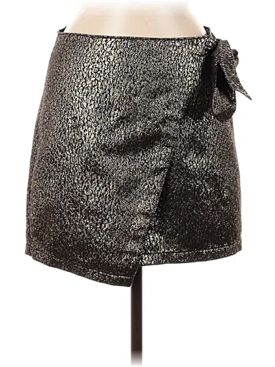 Pre-owned Express Casual Skirt In Gold