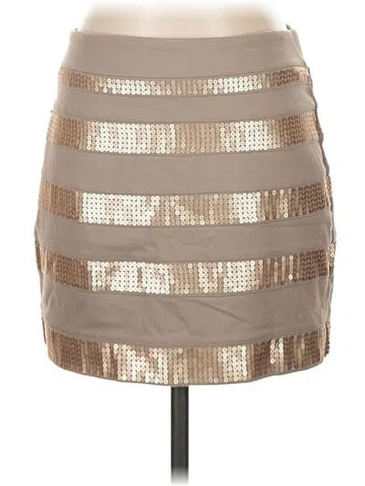 Pre-owned Express Casual Skirt In Gold