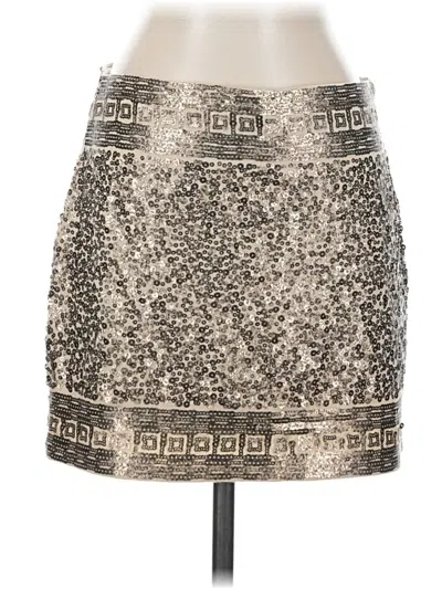 Pre-owned Express Casual Skirt In Gold