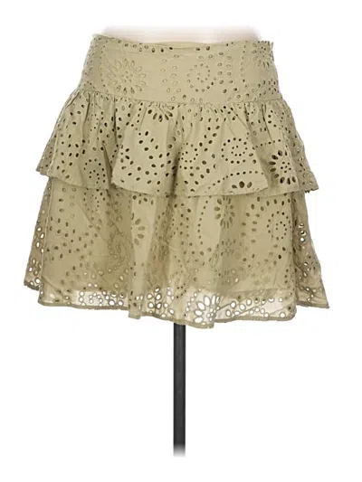 Pre-owned Express Casual Skirt In Gold