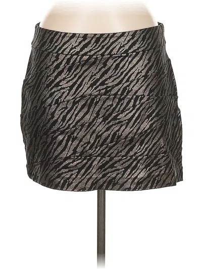 Pre-owned Express Casual Skirt In Gray