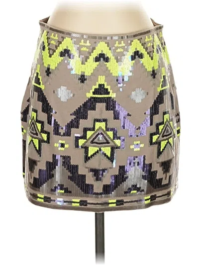 Pre-owned Express Casual Skirt In Gray