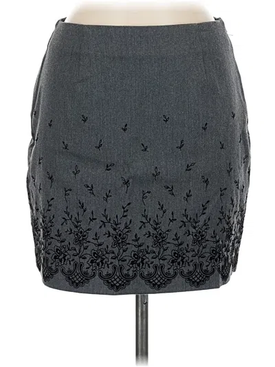 Pre-owned Express Casual Skirt In Gray