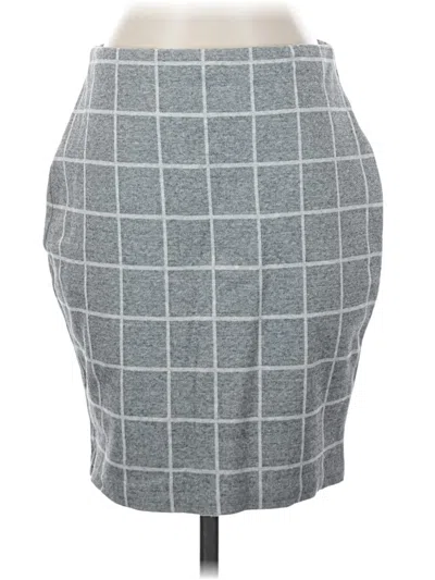 Pre-owned Express Casual Skirt In Gray