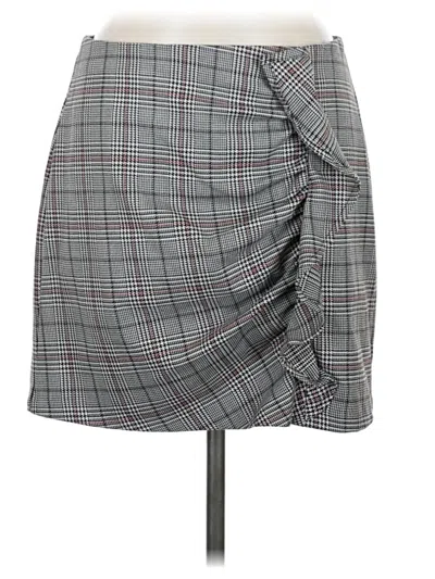 Pre-owned Express Casual Skirt In Gray