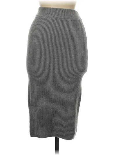 Pre-owned Express Casual Skirt In Gray