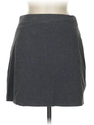 Pre-owned Express Casual Skirt In Gray